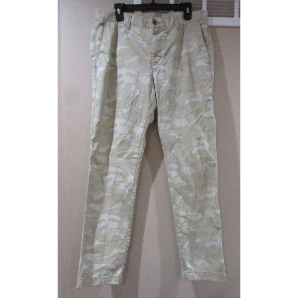 Fossil Fletcher Modern Fit Pants Men 34x32 Brown Camo Print